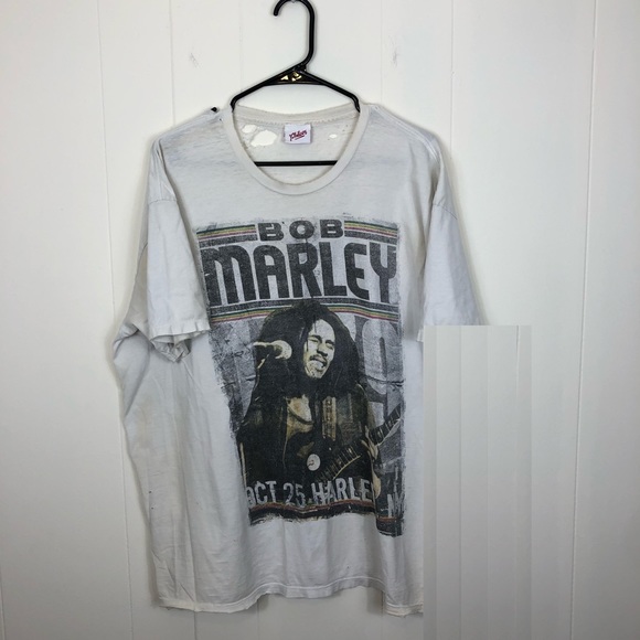 Bob Marley Distressed Philocos T-Shirt Sz XL - Picture 2 of 16